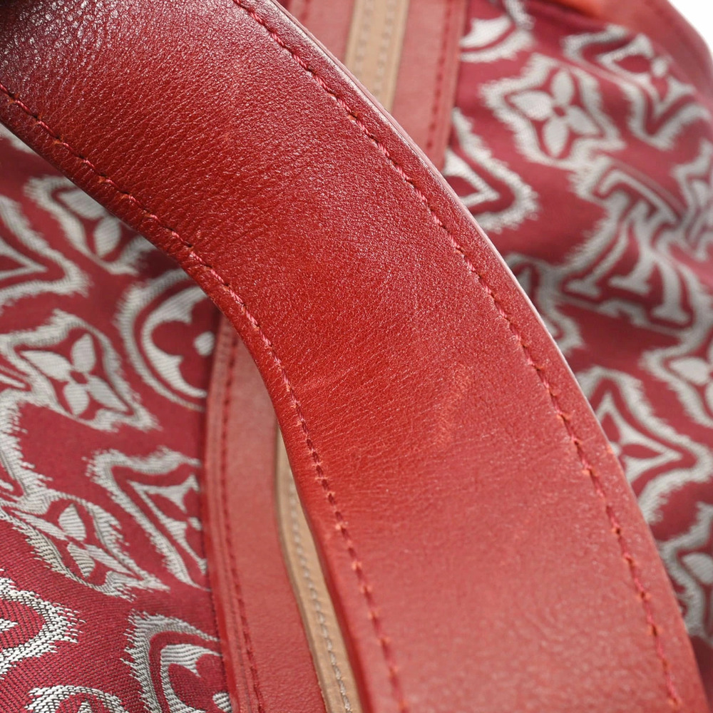 LOUIS VUITTON Aviator Pre Fall Collection Bordeaux Purple Red Leather Jacquard - Picture 7 of 11